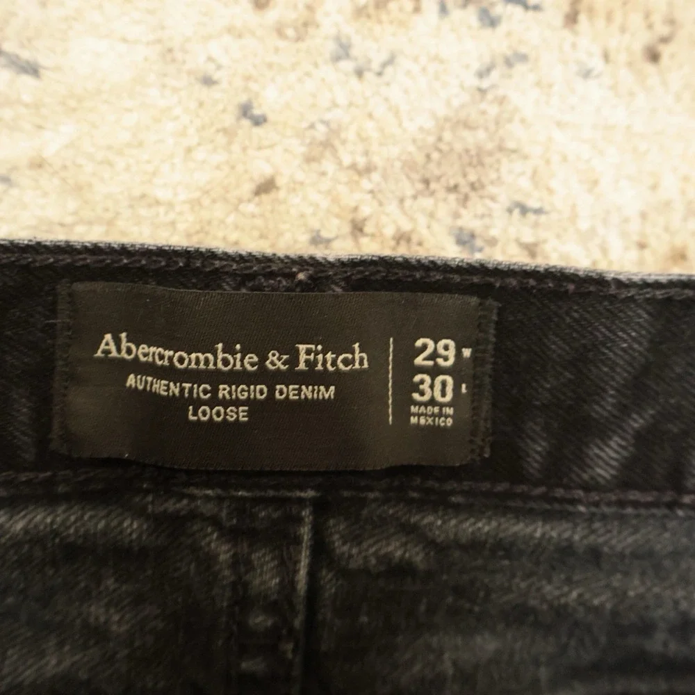Abercrombie & And Fitch Baggy Workwear Jeans Mens 29x30 Pants Denim Double Knee